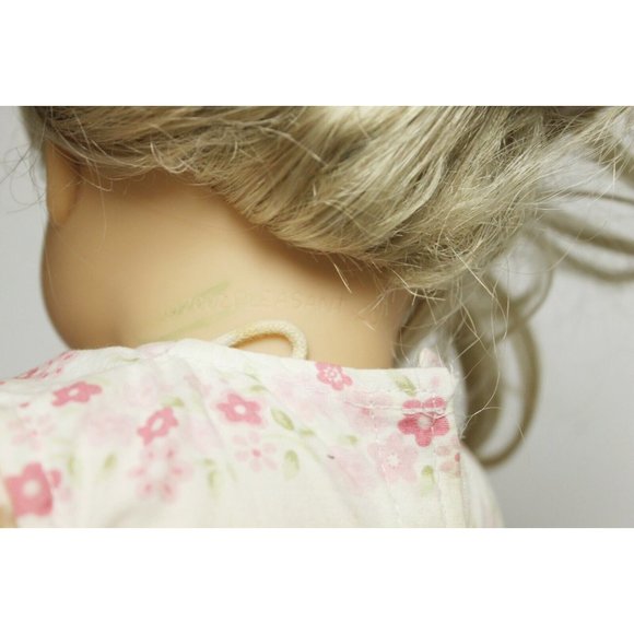 American Girl Bitty Baby Doll Light Blonde Blue Eyed 15" Floral Dress - Picture 10 of 12
